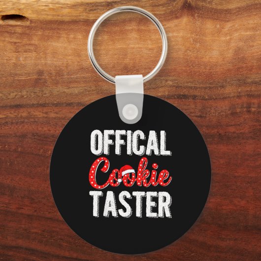 Cookie Taster Cookie Christmas Matching Couple Sleutelhanger (Voorkant)
