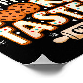 Cookie Taster Crew, Funny Christmas Baking Team  Poster (Hoek)