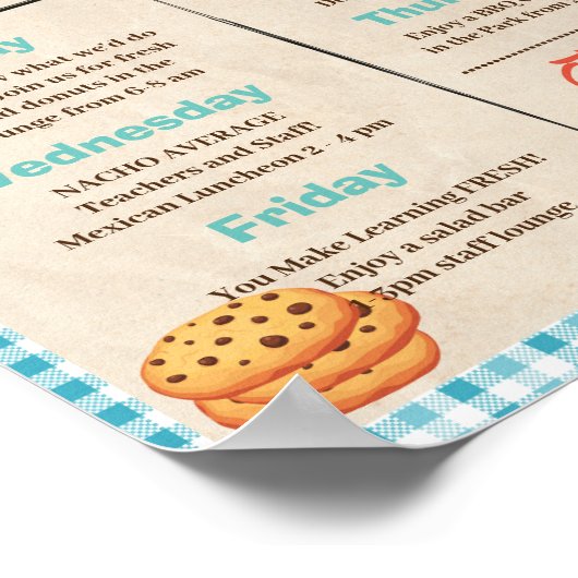 Cookie Teacher Appreciation Week Route Poster (Hoek)