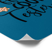 Cookie Tester &amp; Cookie Baker Funny Christmas C Poster (Hoek)