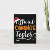 Cookie Tester Christmas Baking Team  Kaart (Voorkant)