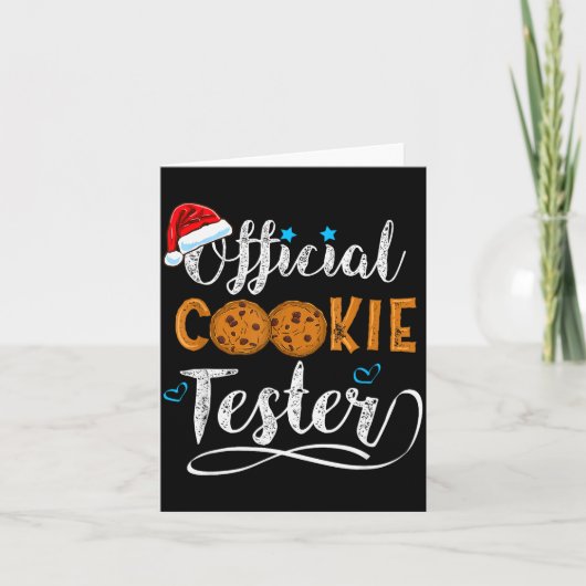 Cookie Tester Christmas Baking Team  Kaart (Voorkant)
