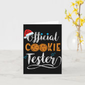 Cookie Tester Christmas Baking Team  Kaart (Gele Bloem)
