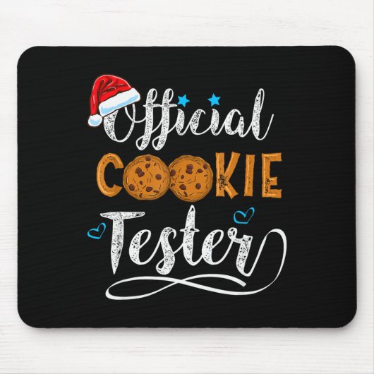 Cookie Tester Christmas Baking Team Muismat (Voorkant)