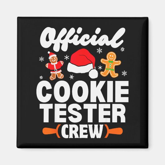 Cookie Tester Crew Christmas Baking Xmas Pajamas  Magneet (Voorkant)