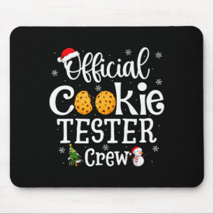 Cookie Tester Crew Familie Bakteam Kerst Muismat