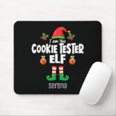 Cookie Tester Elf Family Matching Christmas Name Muismat (Met muis)