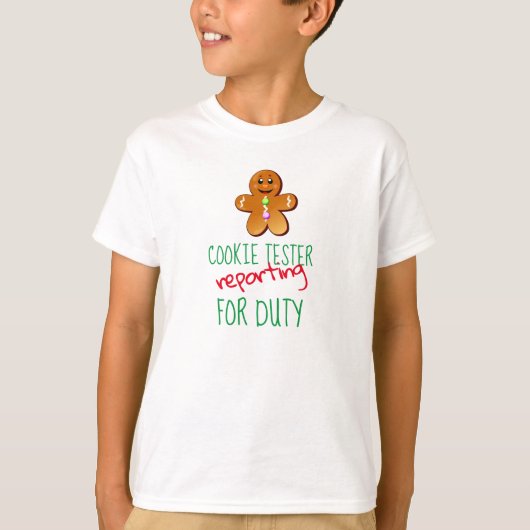 Cookie Tester Kids Hanes TAGLESS® T-shirt (Voorkant)