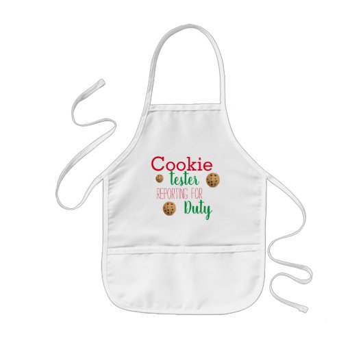 Cookie Tester Kinder Schort (Voorkant)