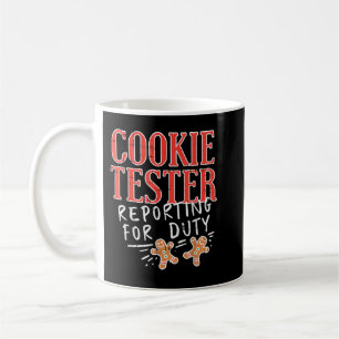 Cookie Tester Reporting Duty Funny Kerstmis Koffiemok