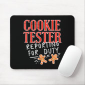 Cookie Tester Rerting Duty Funny Christmas Xmas Ki Muismat (Met muis)