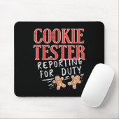 Cookie Tester Rerting Duty Funny Christmas Xmas Ki Muismat (Met muis)
