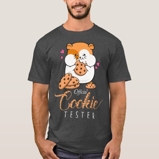 Cookie Tester Shirt Funny Cute Hamster (Voorkant)