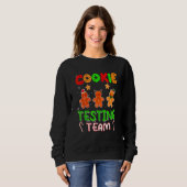 Cookie Testteam Kerst Drie Kerstman Peperkoek Trui (Voorkant volledig)