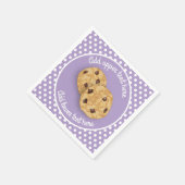 Cookie thema polka dot achtergrond eigen aangepast servet (Hoek)