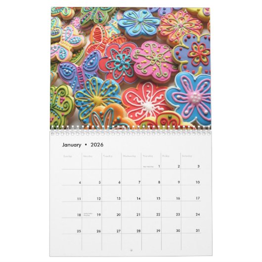 Cookie Time Calendar Kalender (Jan 2026)