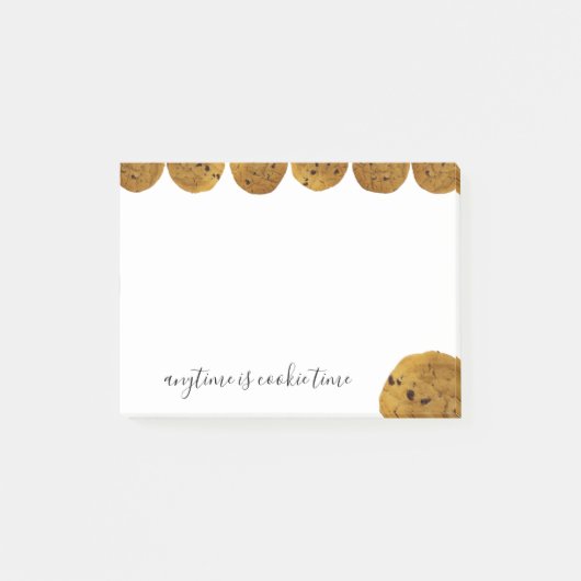 Cookie Time Chocolate Chip Cookie Custom Text Post-it® Notes (Voorkant)