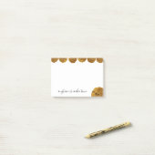 Cookie Time Chocolate Chip Cookie Custom Text Post-it® Notes (Op bureau)