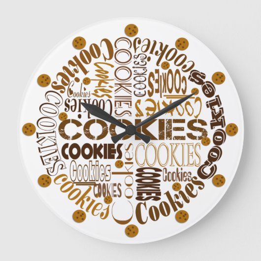Cookie Time Kitchen Clock Grote Klok (Voorkant)