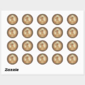 Cookie Treat Gingerbread Ronde Sticker (Vel)