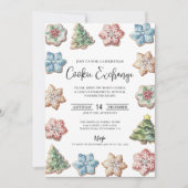 Cookie-uitruil Kerstfeest Kaart (Voorkant)