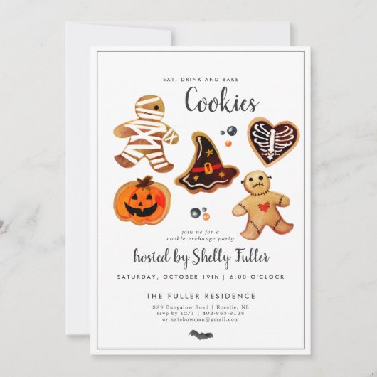 Cookie-uitwisseling | Halloween-bakfeest (Voorkant)