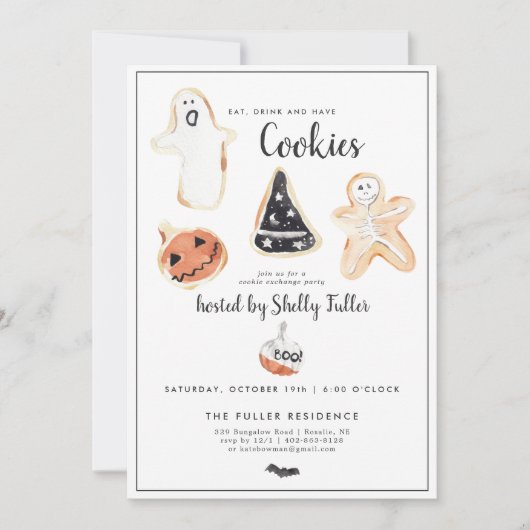 Cookie-uitwisseling | Halloween-bakfeest (Voorkant)