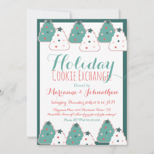 Cookie-uitwisseling Kerstboom Vakantie Kaart
