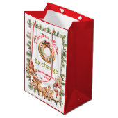 Cookie-uitwisseling middelgrote cadeautas (Voorkant Gekanteld)