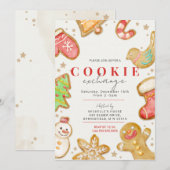 Cookie-uitwisselingsfeestje Kaart (Voorkant / Achterkant)