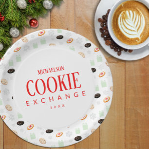 Cookie-uitwisselingsfeestje Papieren Bordje