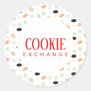 Cookie-uitwisselingsfeestje Ronde Sticker