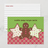 Cookie-uitwisselingsreceptkaarten Briefkaart (Voorkant / Achterkant)