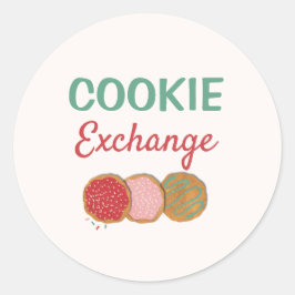 Cookie-uitwisselingstickers Ronde Sticker