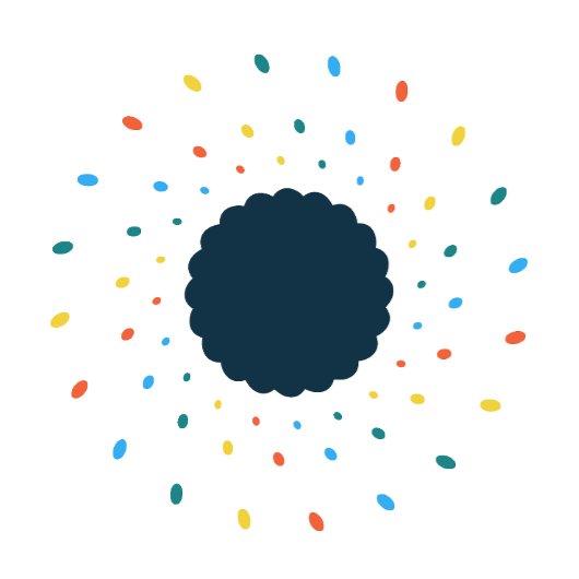 Cookie Universe Minimalistische Kunst T-shirt| Kos T-shirt