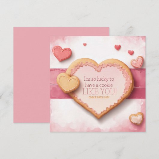 Cookie Valentijnsdag personaliseerbaar (Voorkant / Achterkant)