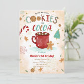 Cookie Verjaardag uitnodiging (Staand voorkant)