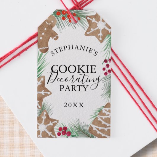 Cookie Versierfeestje   Cadeaulabel
