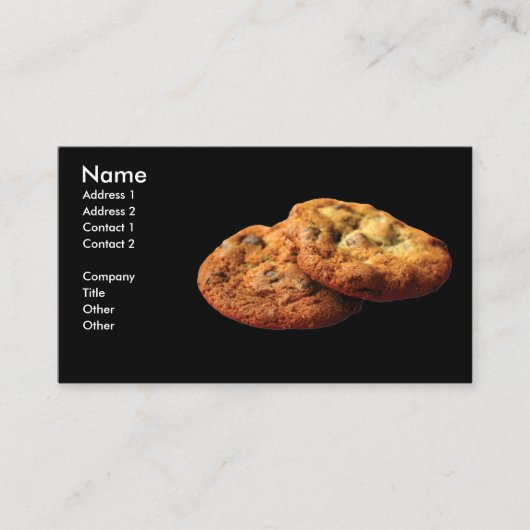 Cookie-Visitekaartjes Visitekaartje (Voorkant)