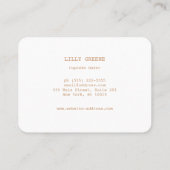 Cookie voor cupcake bakker visitekaartje (Achterkant)