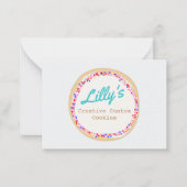 Cookie voor Cupcake Decorator Notitiekaartje (Voorkant)