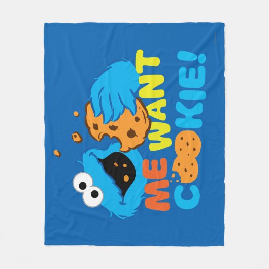 Cookie Wants Cookie Fleece Deken (Voorkant)