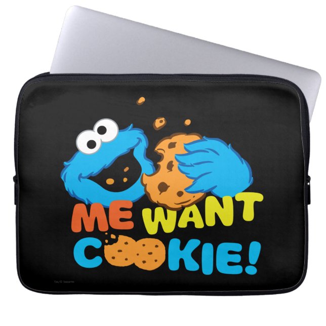 Cookie Wants Cookie Laptop Sleeve (Voorkant)
