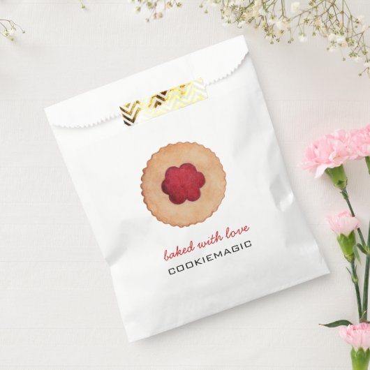 COOKIE waterverf geïllustreerd Vakantie Cookie Bedankzakje (Gezegeld)