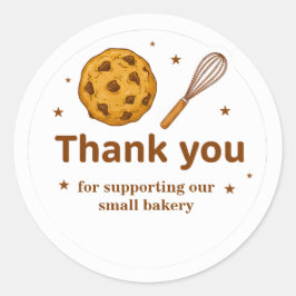 Cookie & Whisk Bakery Bedankt Sticker