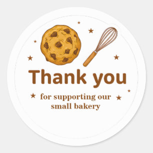 Cookie & Whisk Bakery Bedankt Sticker