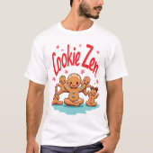 "Cookie Zen" en speelse peperkoek T-shirt (Voorkant)