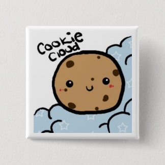 CookieCloud Pin Vierkante Button 5,1 Cm
