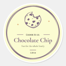 Cookielabels, Bodybutterlabels, Kaarslabels, Ronde Sticker