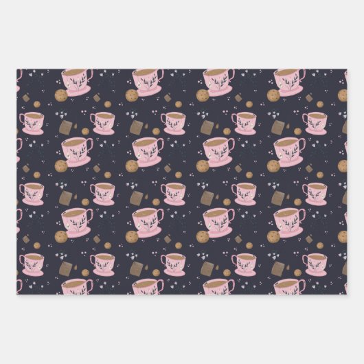 Cookies 3-pak Cadeauverpakking Inpakpapier Vel (Voorkant)